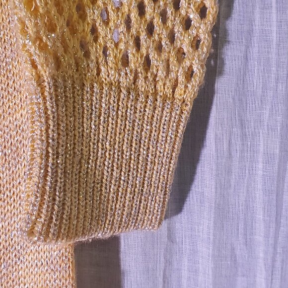 Vintage Anne Fogarty Rare 1960's Gold Knit Gown - Near Mint Condition - Picture 7 of 10